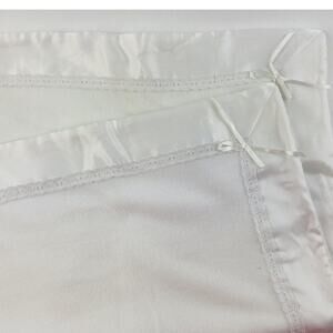 BABY Division Carters White Eyelet Lace Blanket Satin Trim Baptism Christening